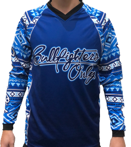 Youth Tribal Blue Pride Bullfighters Only Jersey